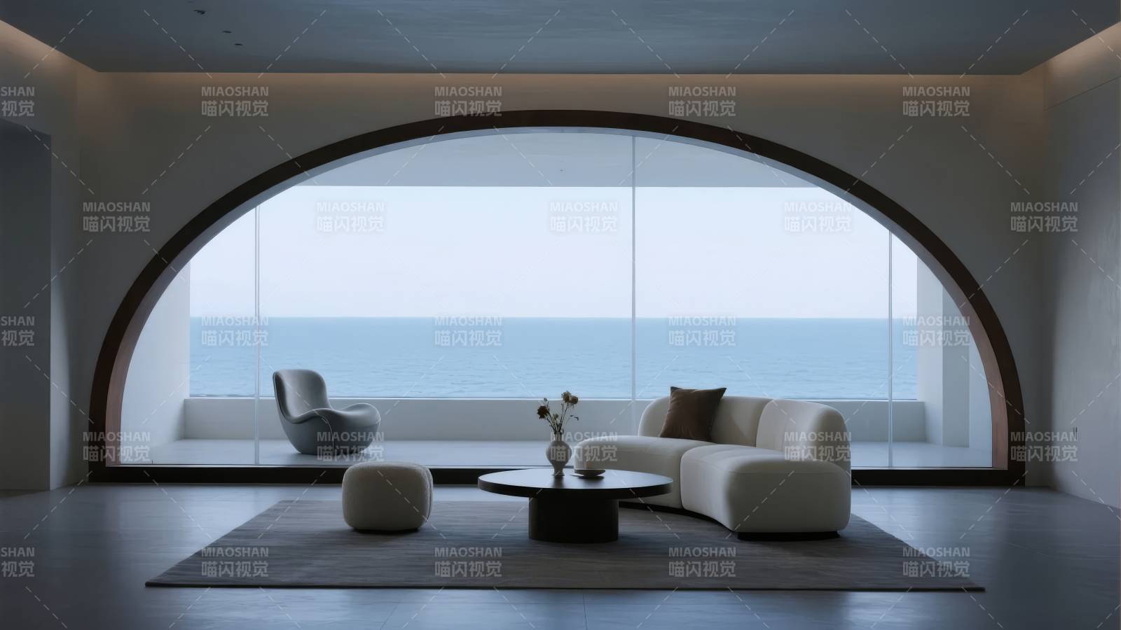 海景客厅 极简设计图片