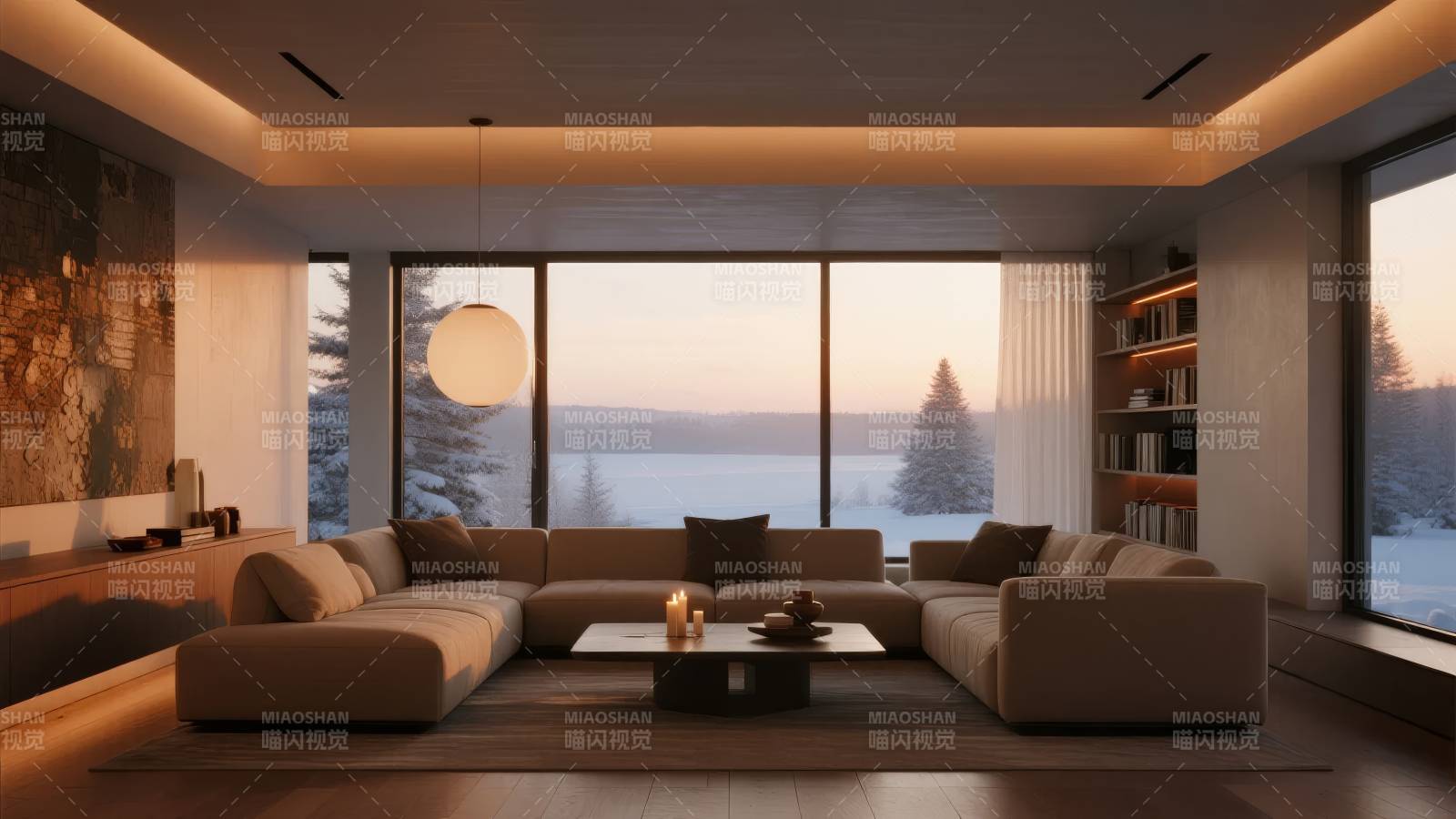 现代客厅美景图片