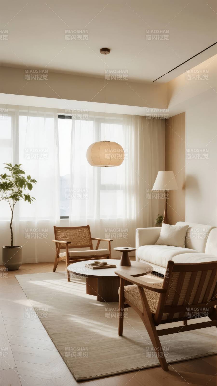 简约日式客厅图片