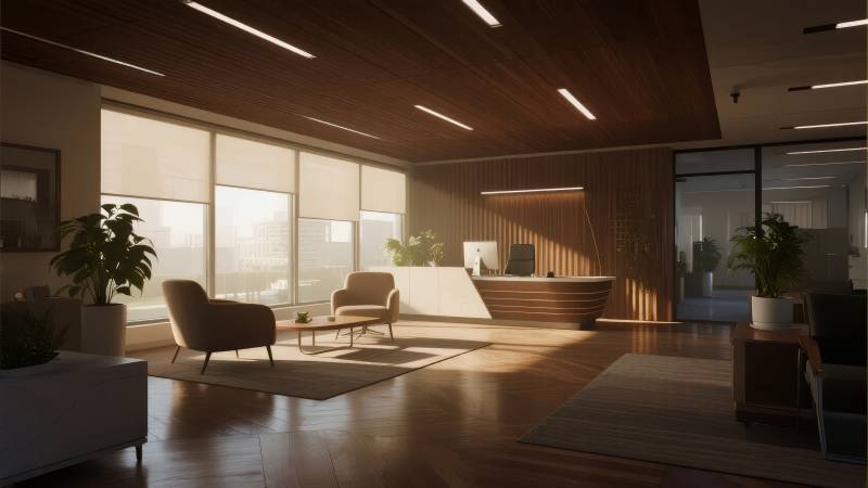 现代简约办公室图片