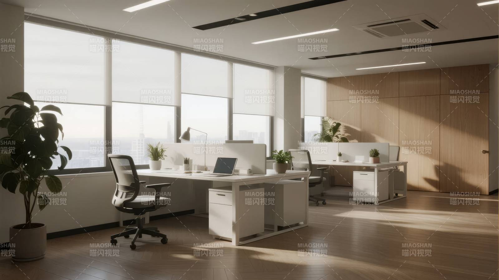现代简约办公室图片