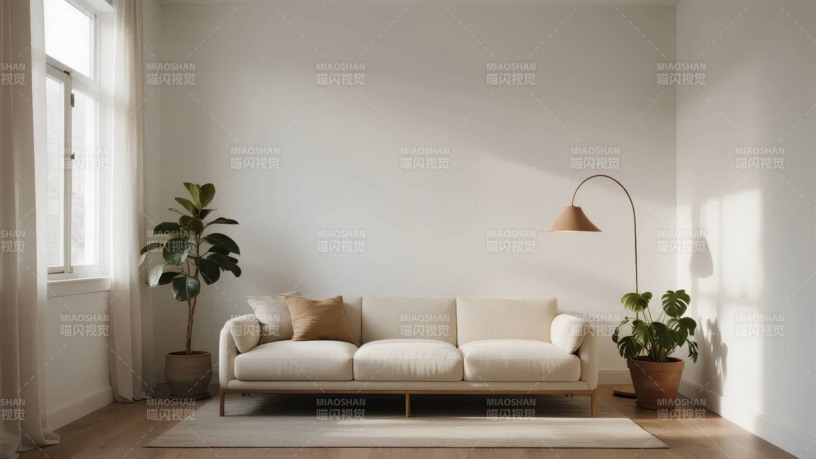 简约客厅 绿植相伴图片