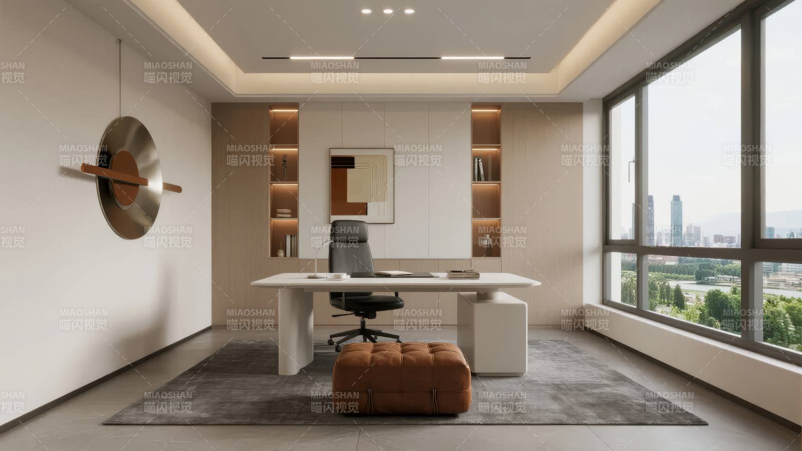 现代简约办公室图片