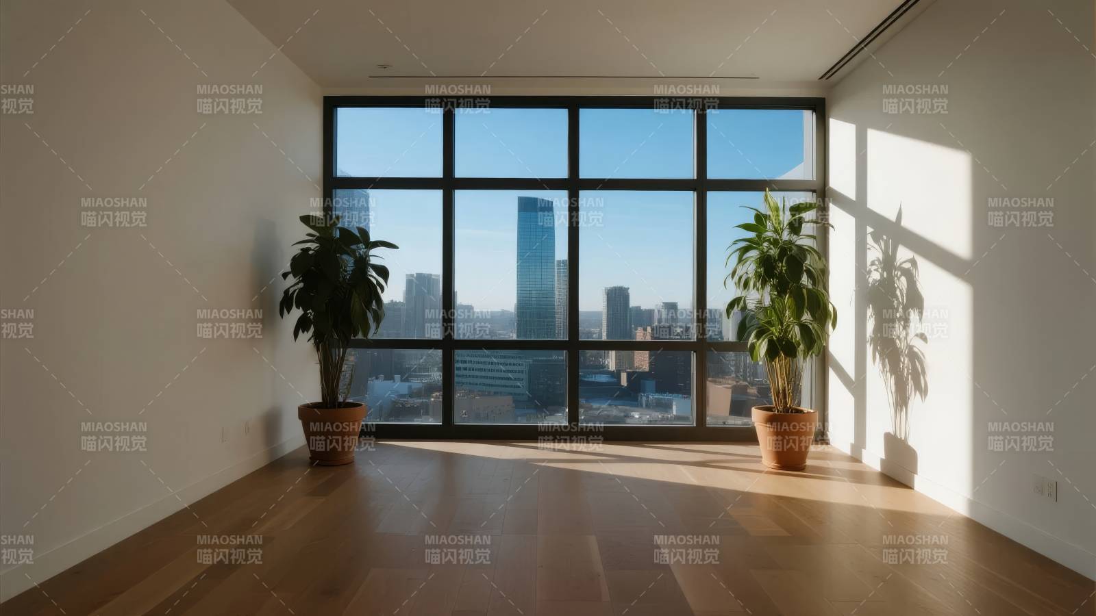 城市风光客厅图片