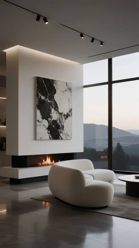 现代客厅 极简美学图片