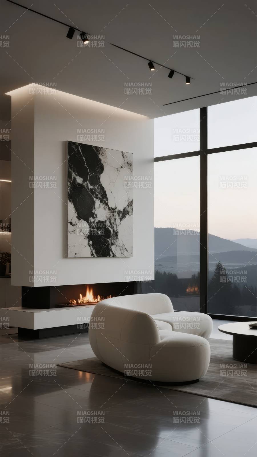 现代客厅 极简美学图片