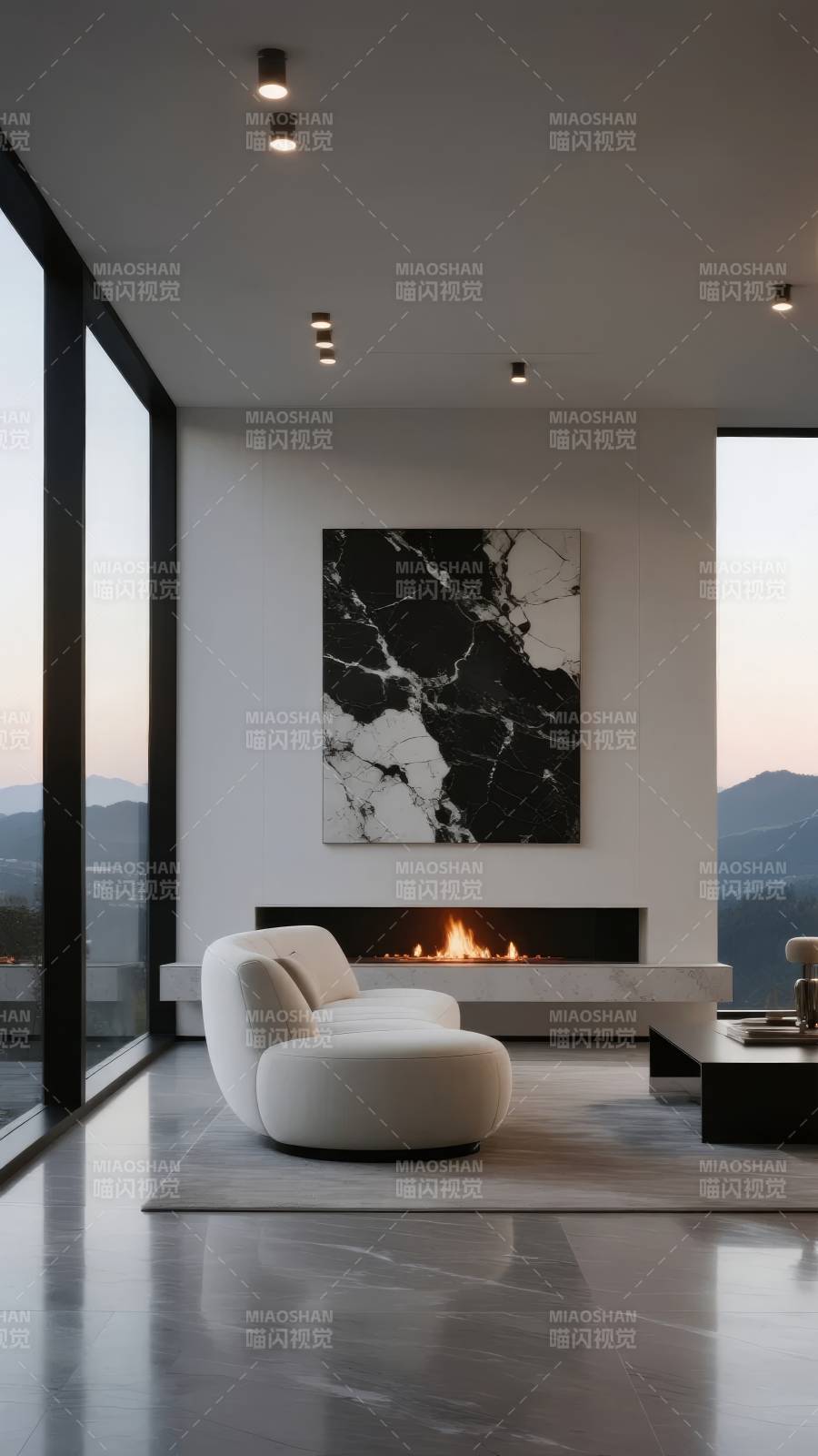 现代极简客厅图片