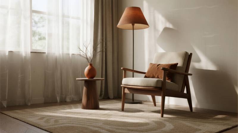 静谧角落 光影相伴图片