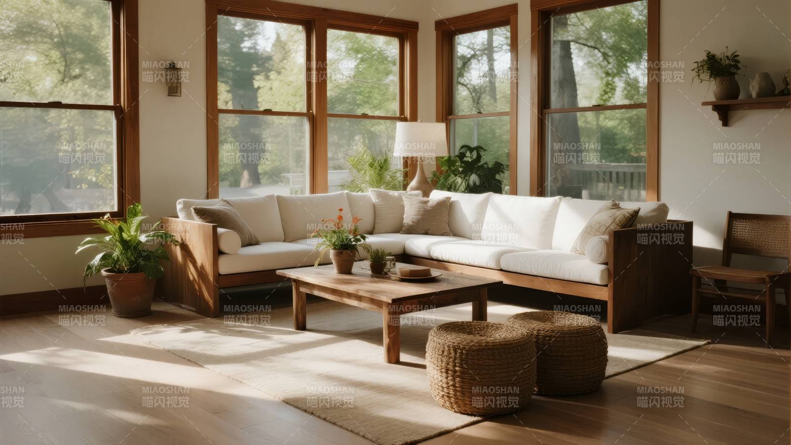 温馨客厅阳光满屋图片