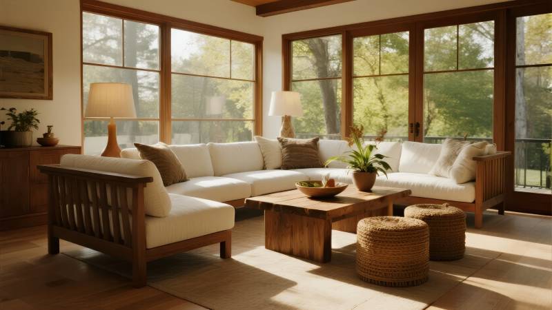 温馨客厅阳光满屋图片