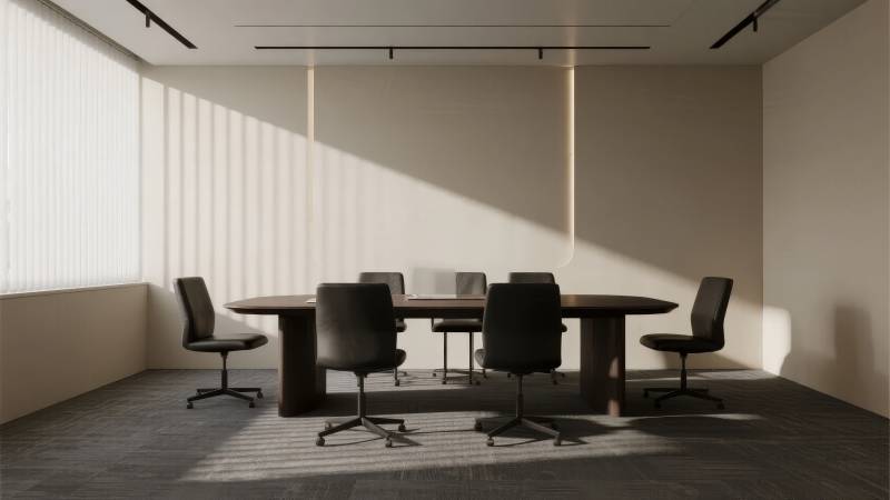 现代简约会议室图片