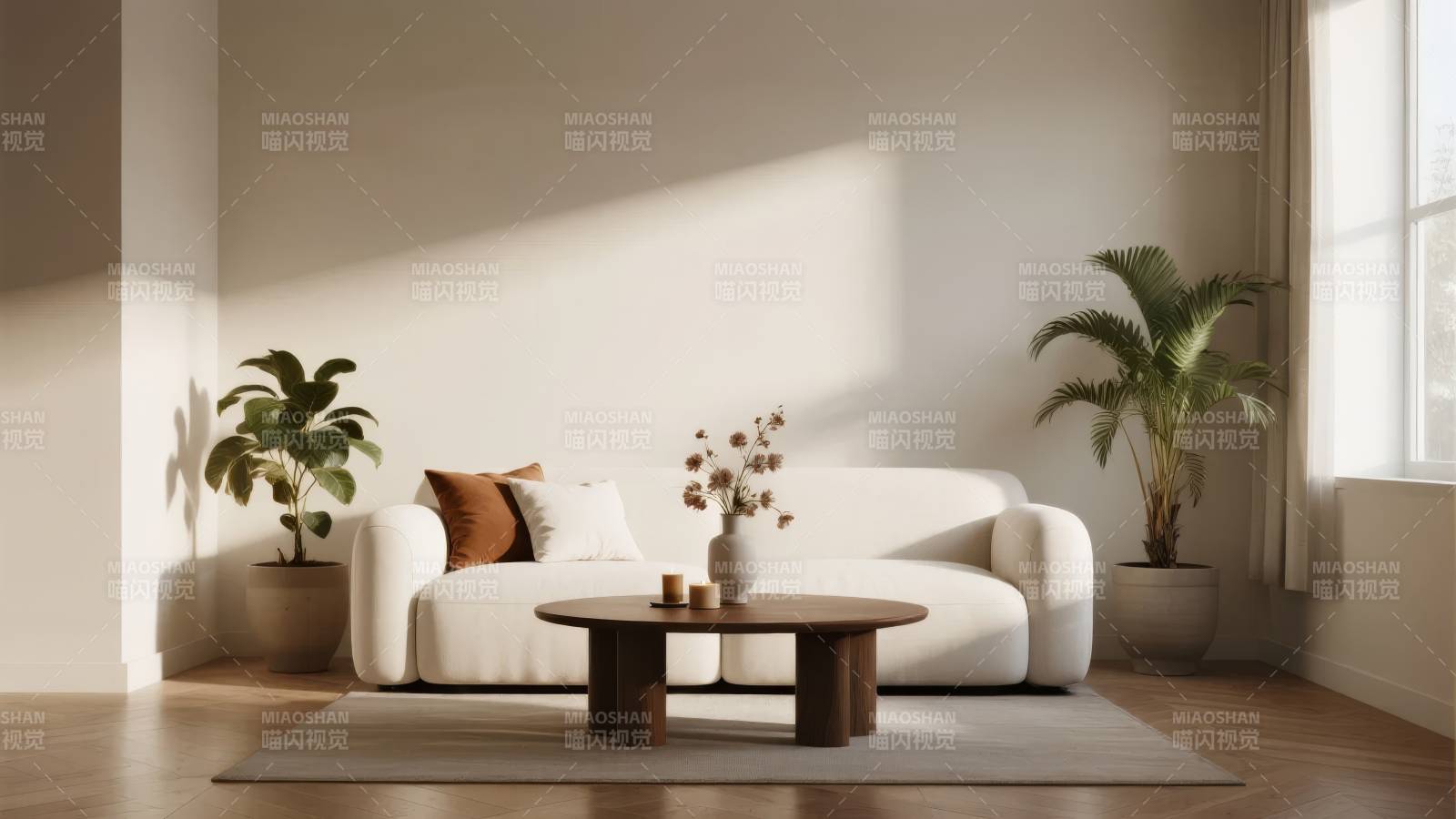 简约客厅光影美图片