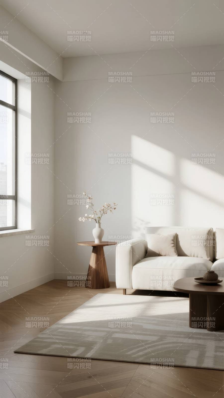 简约客厅光影图图片