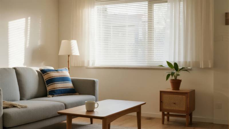 温馨客厅一角图片