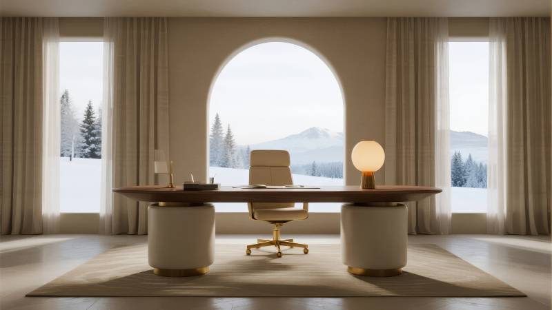 现代简约办公空间图片