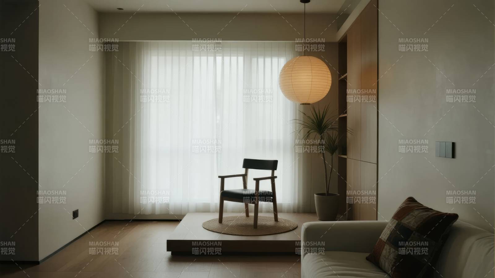 简约客厅静谧时光图片