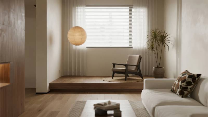 简约日式客厅设计图片