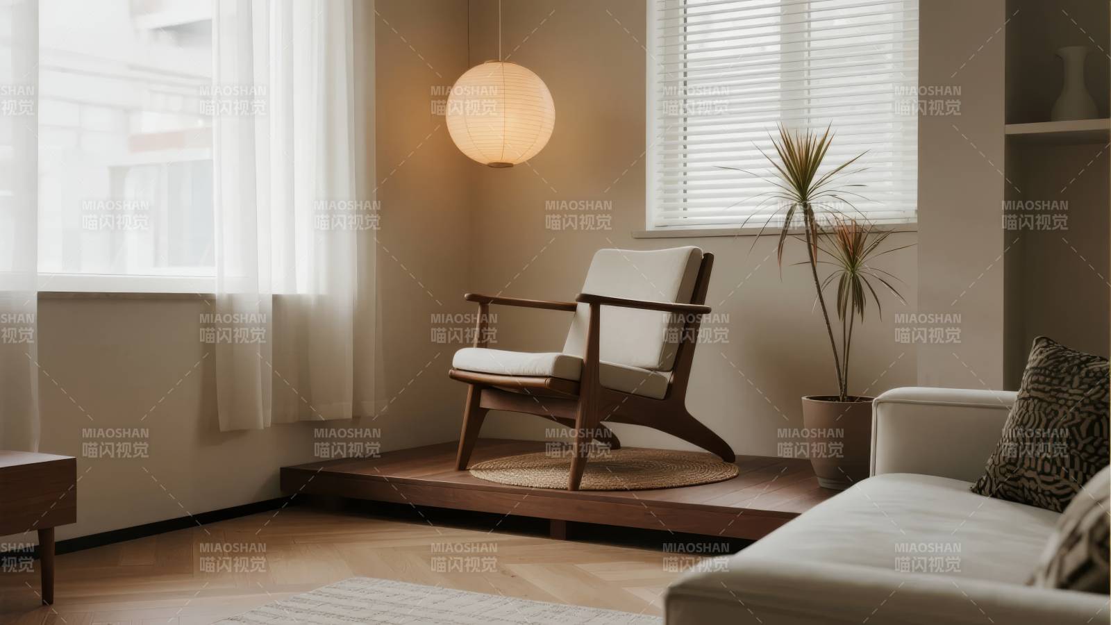 简约客厅一角图片