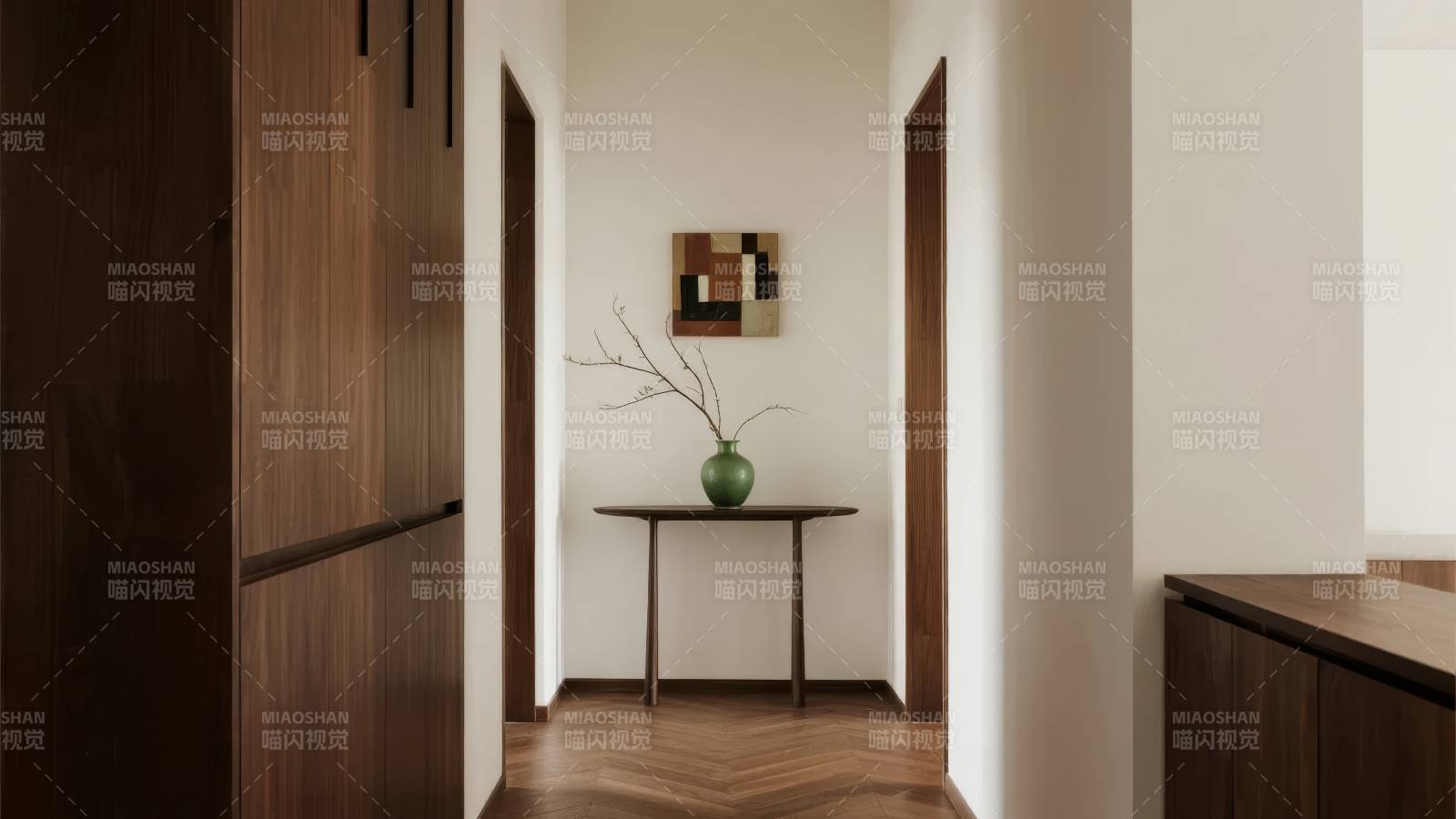 简约木质走廊艺术图片