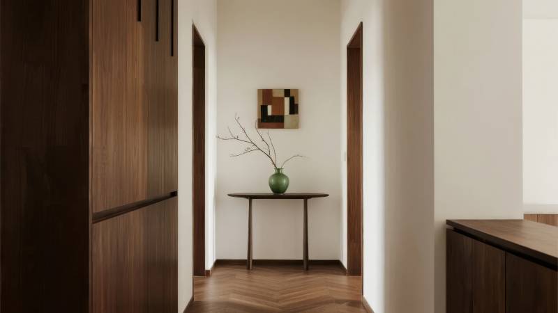 简约木质走廊艺术图片