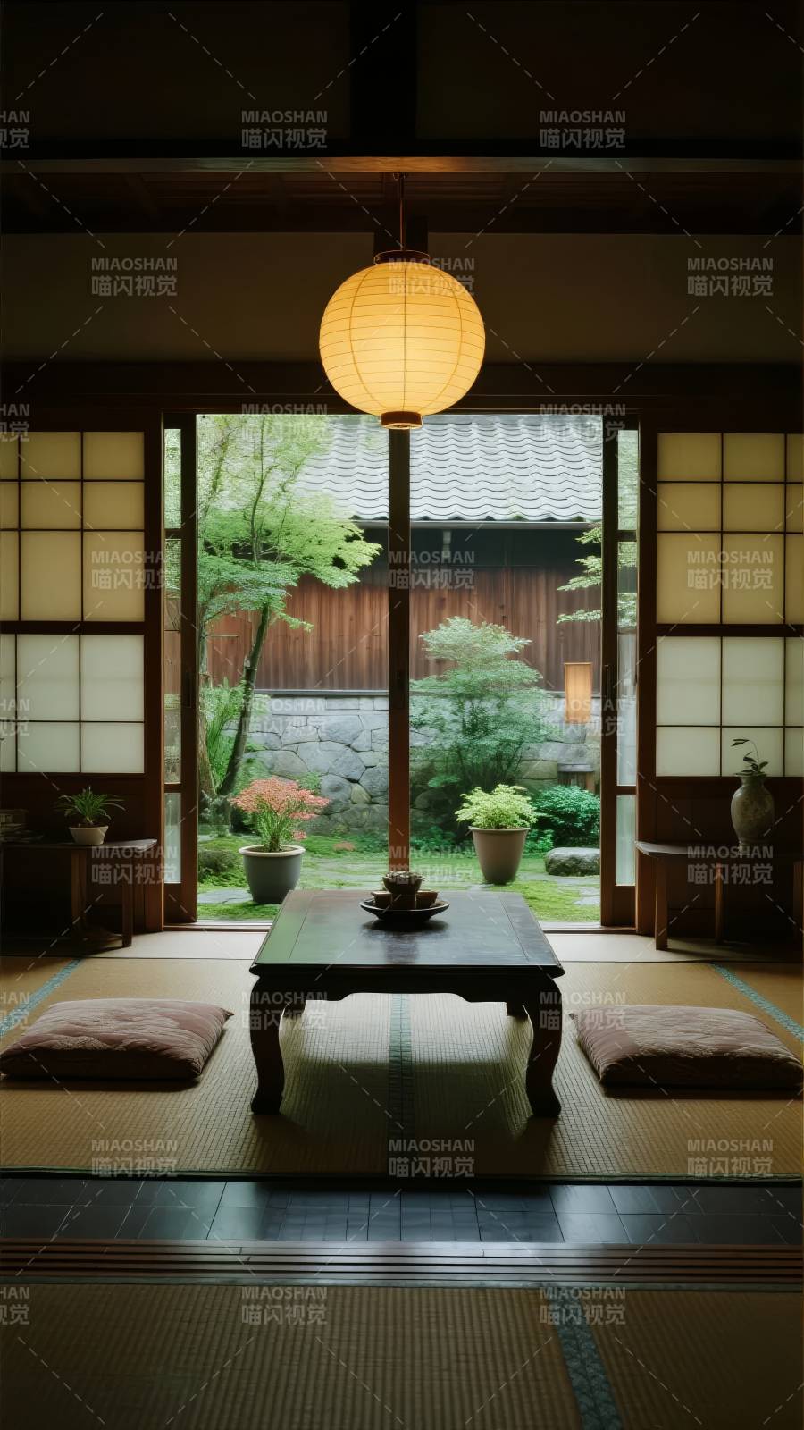 日式庭院静谧时光图片