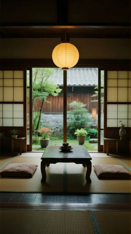 日式庭院静谧时光图片