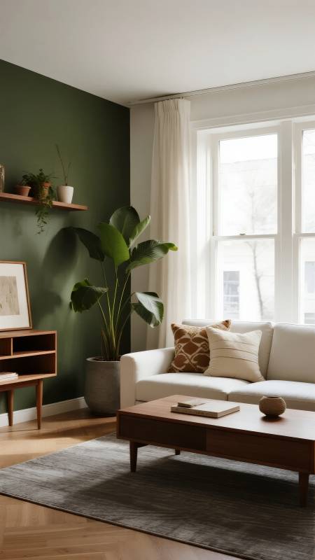 绿意盎然的客厅图片