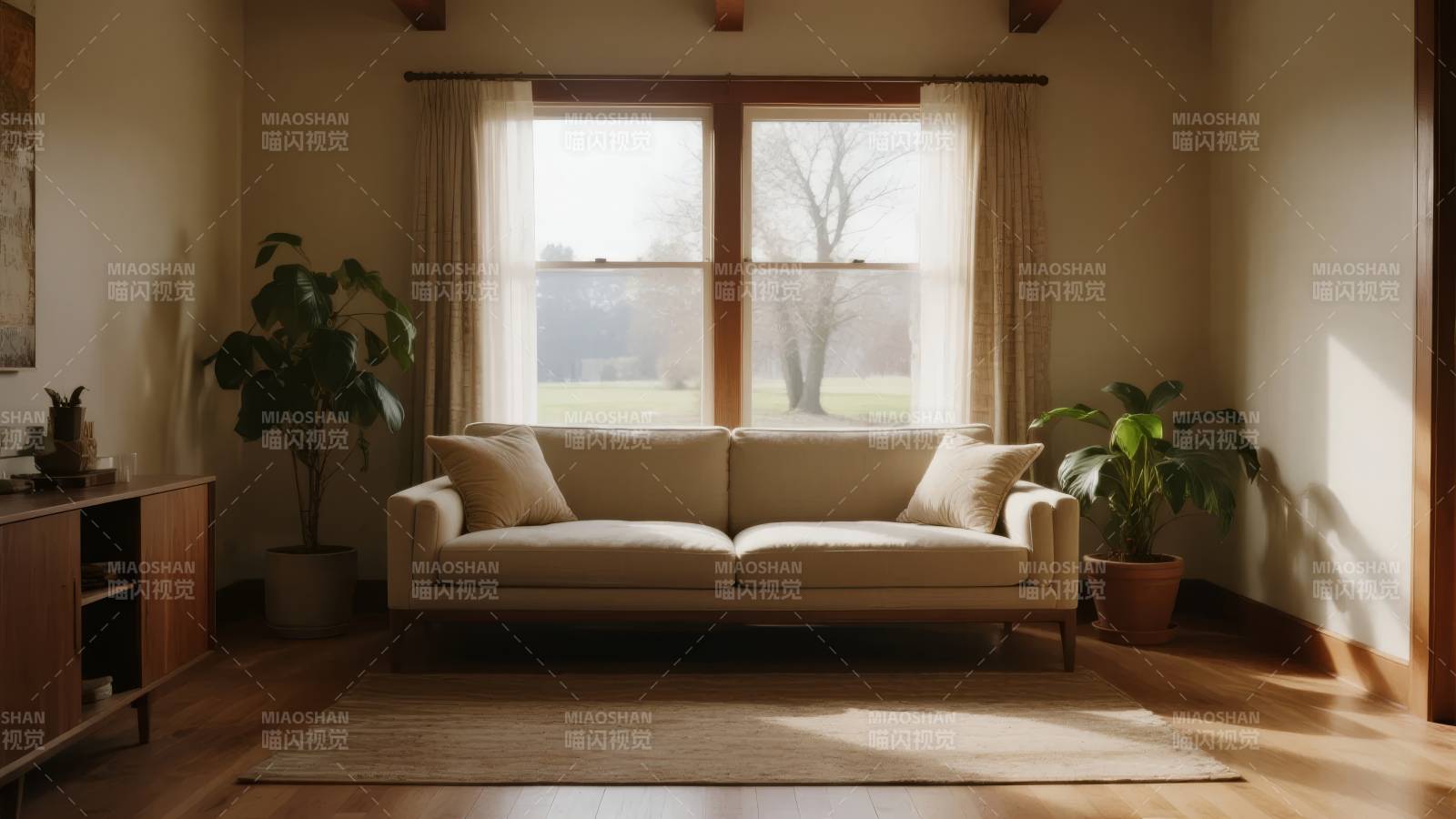 温馨客厅阳光照图片