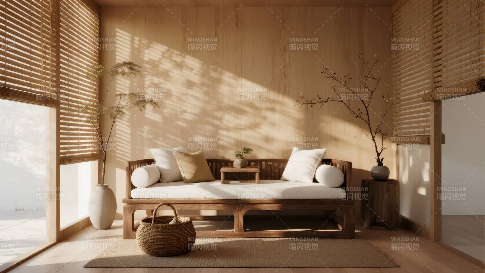 日式禅意卧室图片