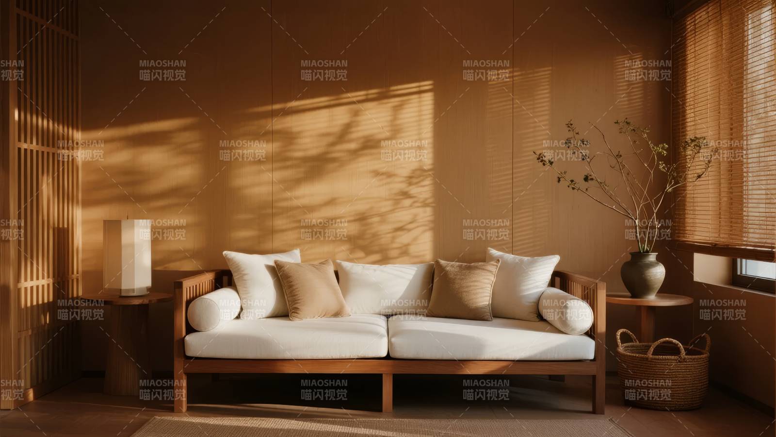 静谧日式客厅图片