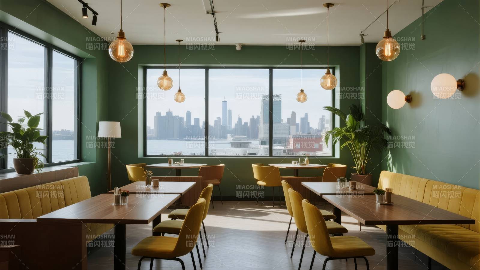 都市风光餐厅图片