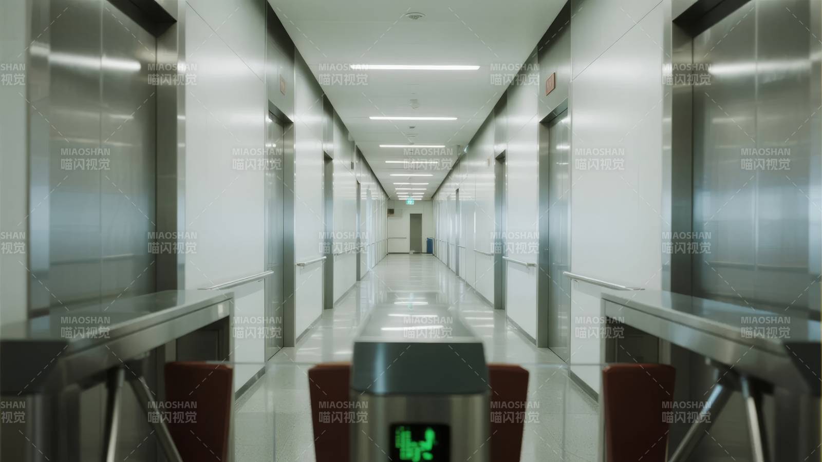 现代医院走廊图片