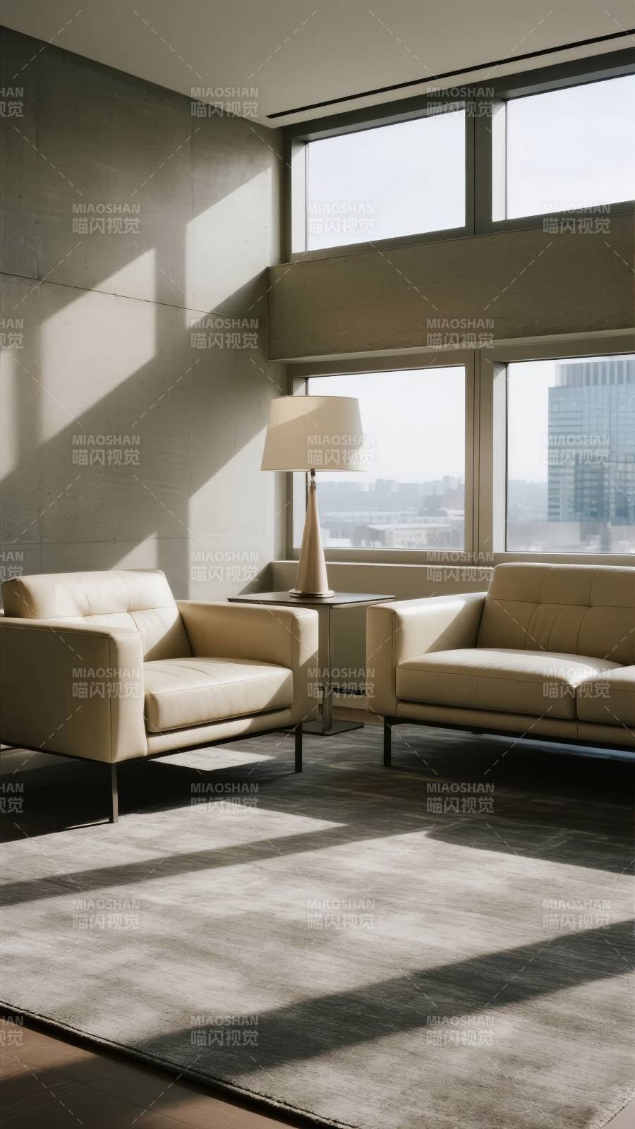 现代简约客厅一角图片