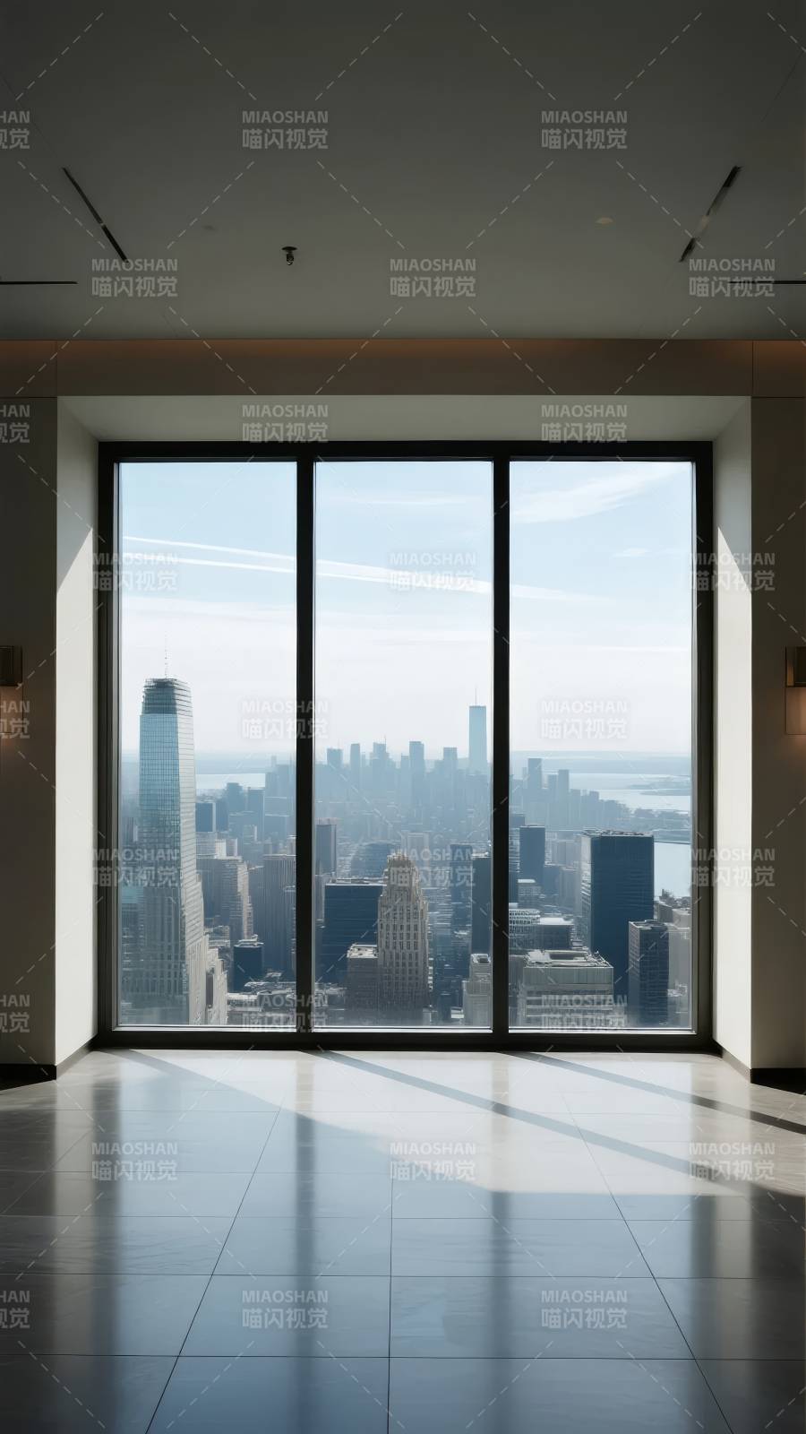 城市天际线全景图片