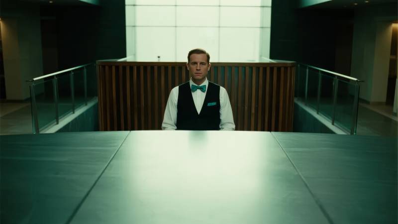 前台服务人员图片