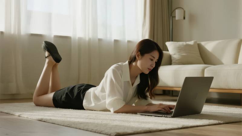 居家办公的宁静时光图片