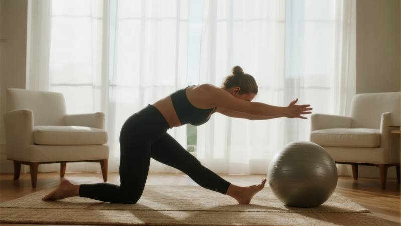 瑜伽伸展练习图片