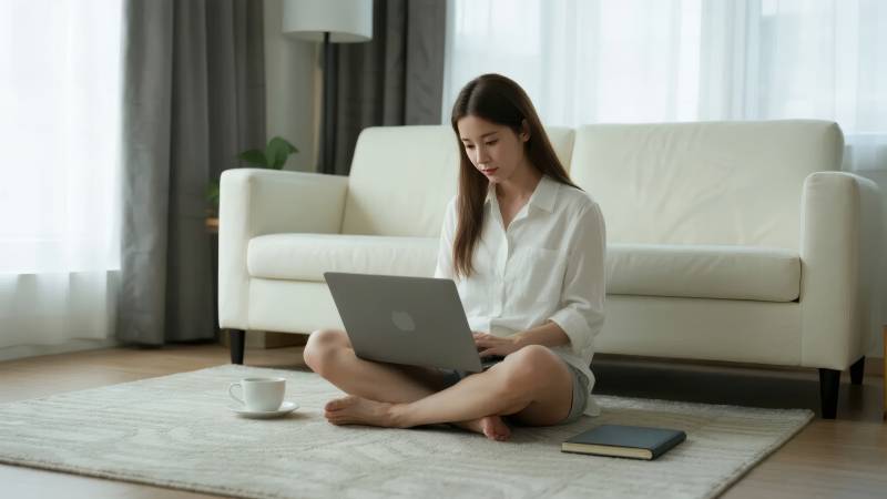 居家办公的宁静时刻图片