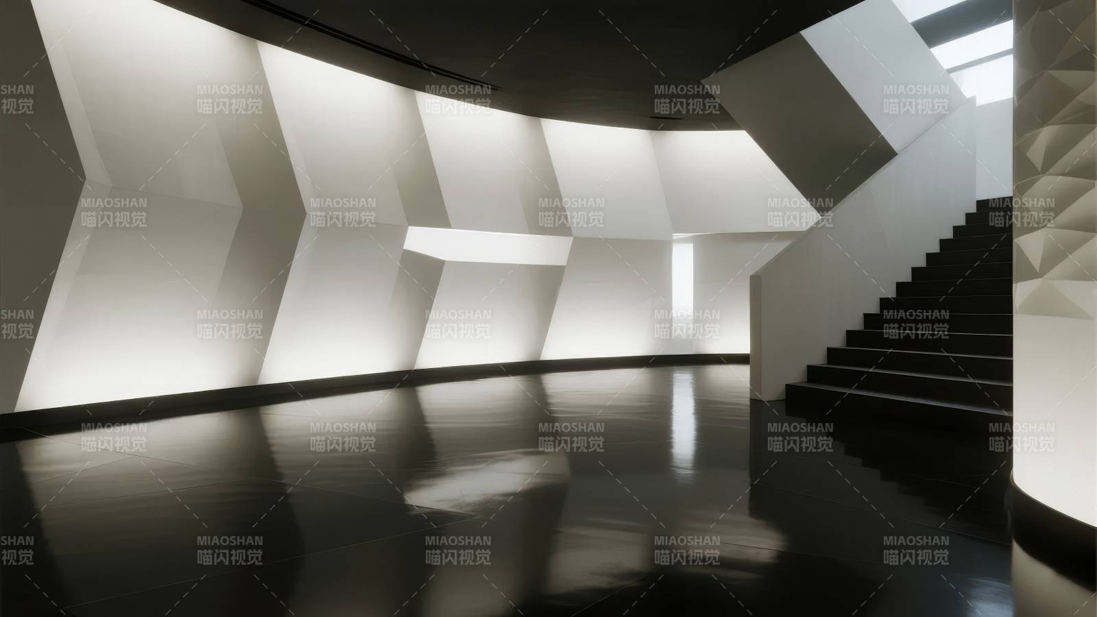 现代建筑光影艺术图片