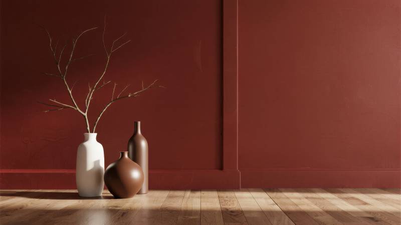 红墙静物 简约之美图片