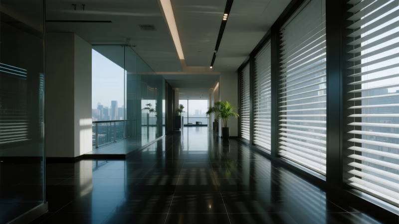 现代办公走廊图片