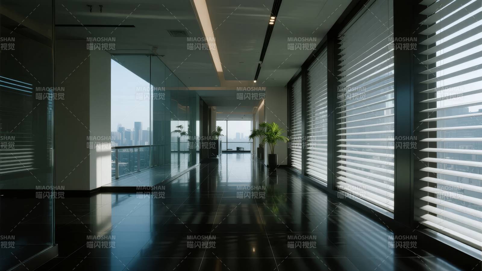 现代办公走廊图片