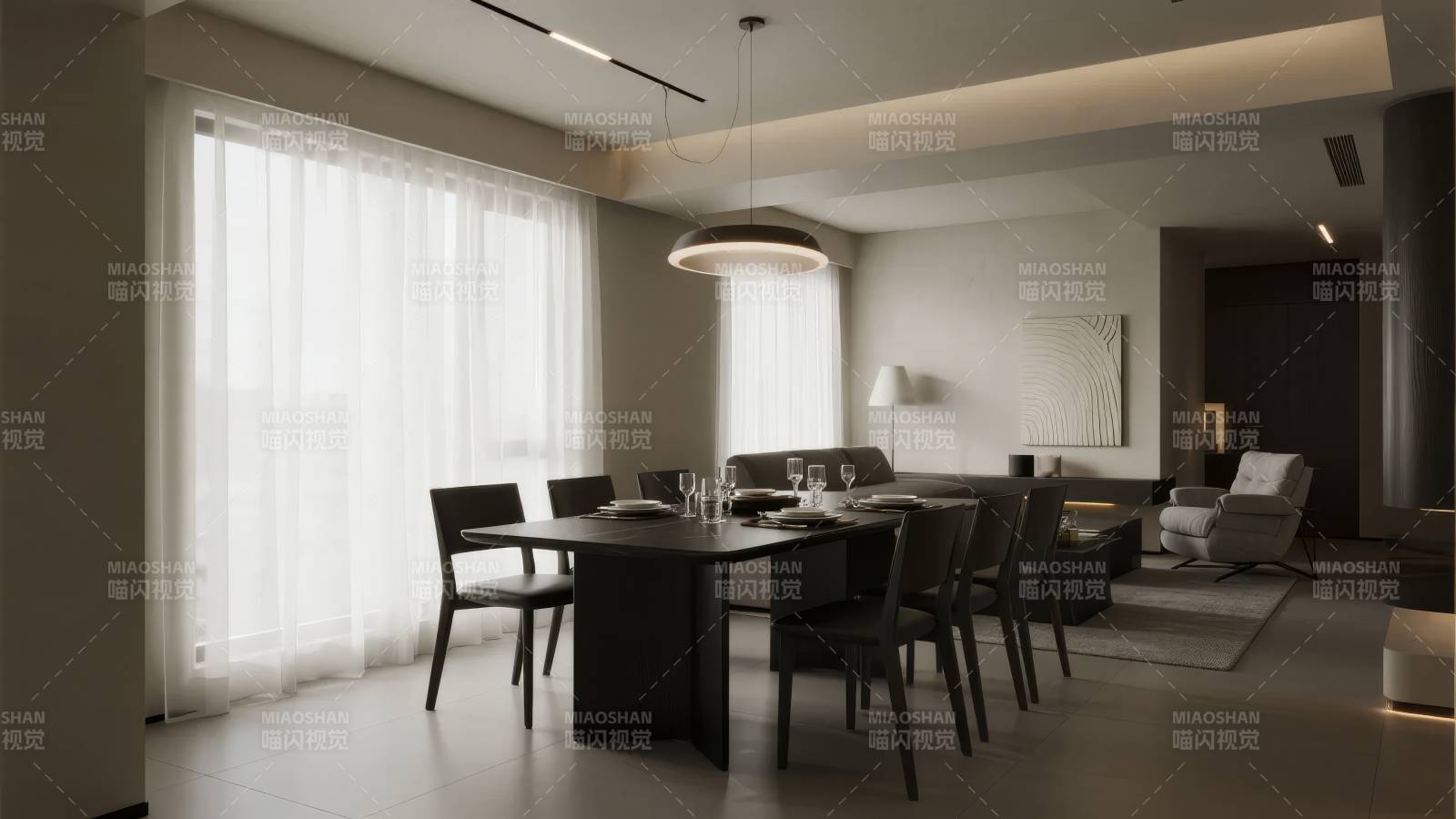 现代简约餐厅设计图片