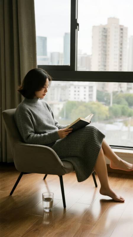窗边静读时光图片