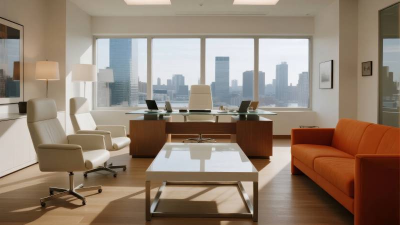 现代都市办公室图片