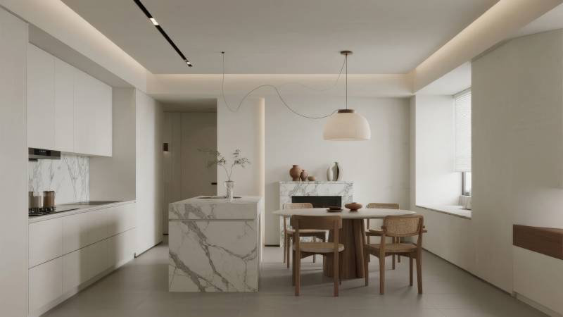 现代简约厨房餐厅图片