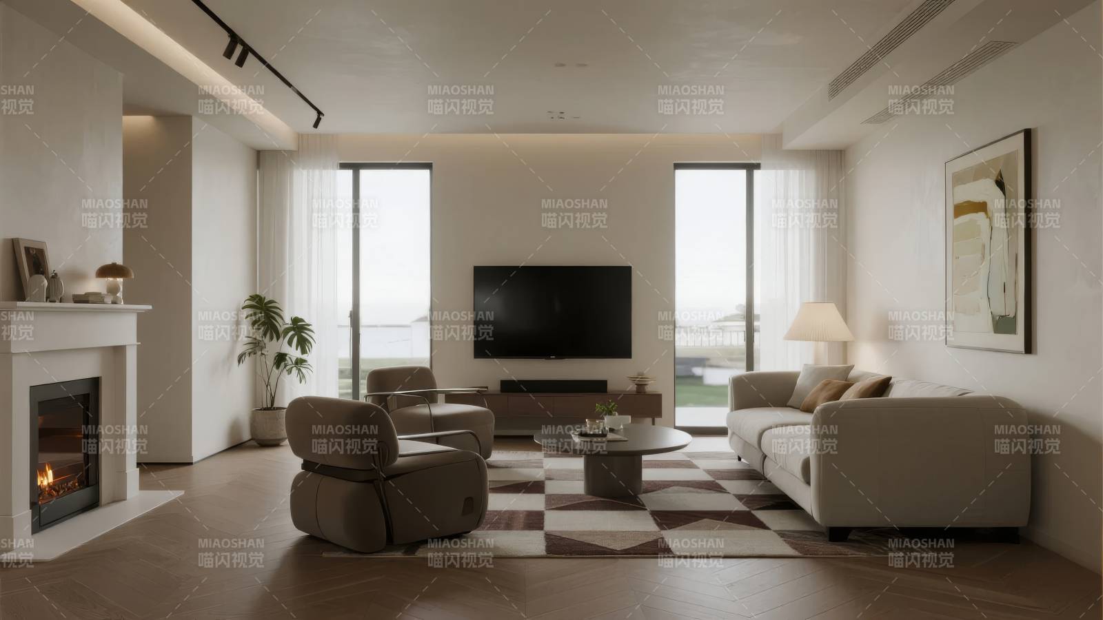 现代简约客厅设计图片