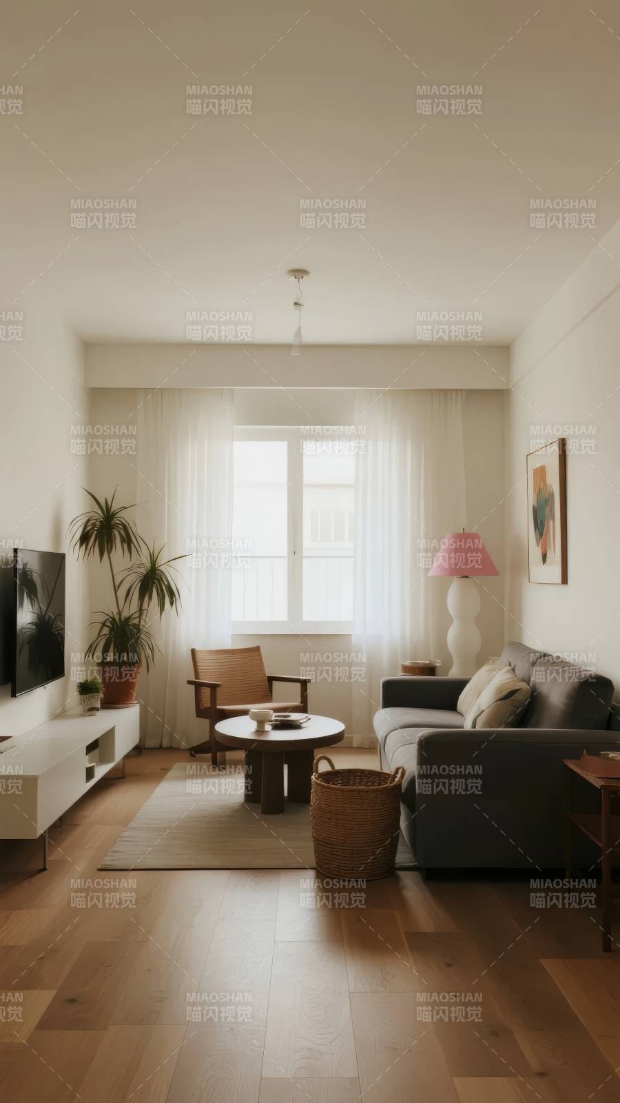 温馨现代客厅一角图片