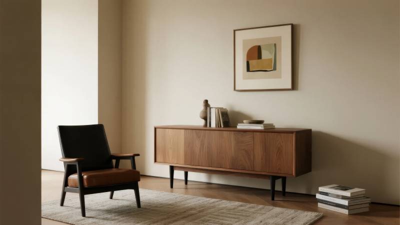 简约现代客厅一角图片