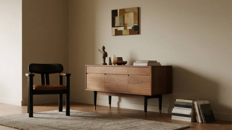 简约现代客厅一角图片